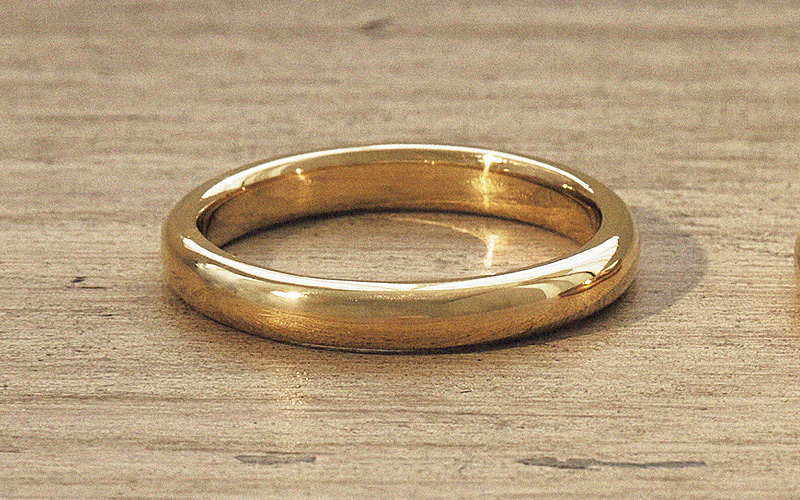 Basic Band ring 3mm 14k